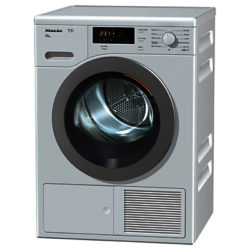 Miele TKB 640 WP Freestanding Heat Pump Condenser Tumble Dryer, 8kg Load, A++ Energy Rating, White
